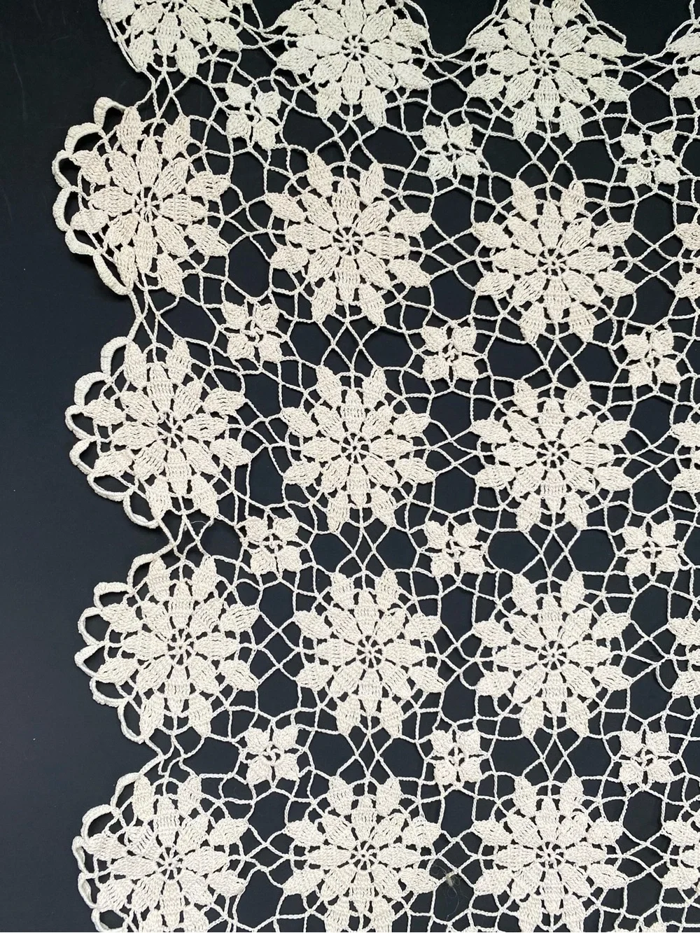 Large Vintage Crochet Lace Doily for Table or Crafts